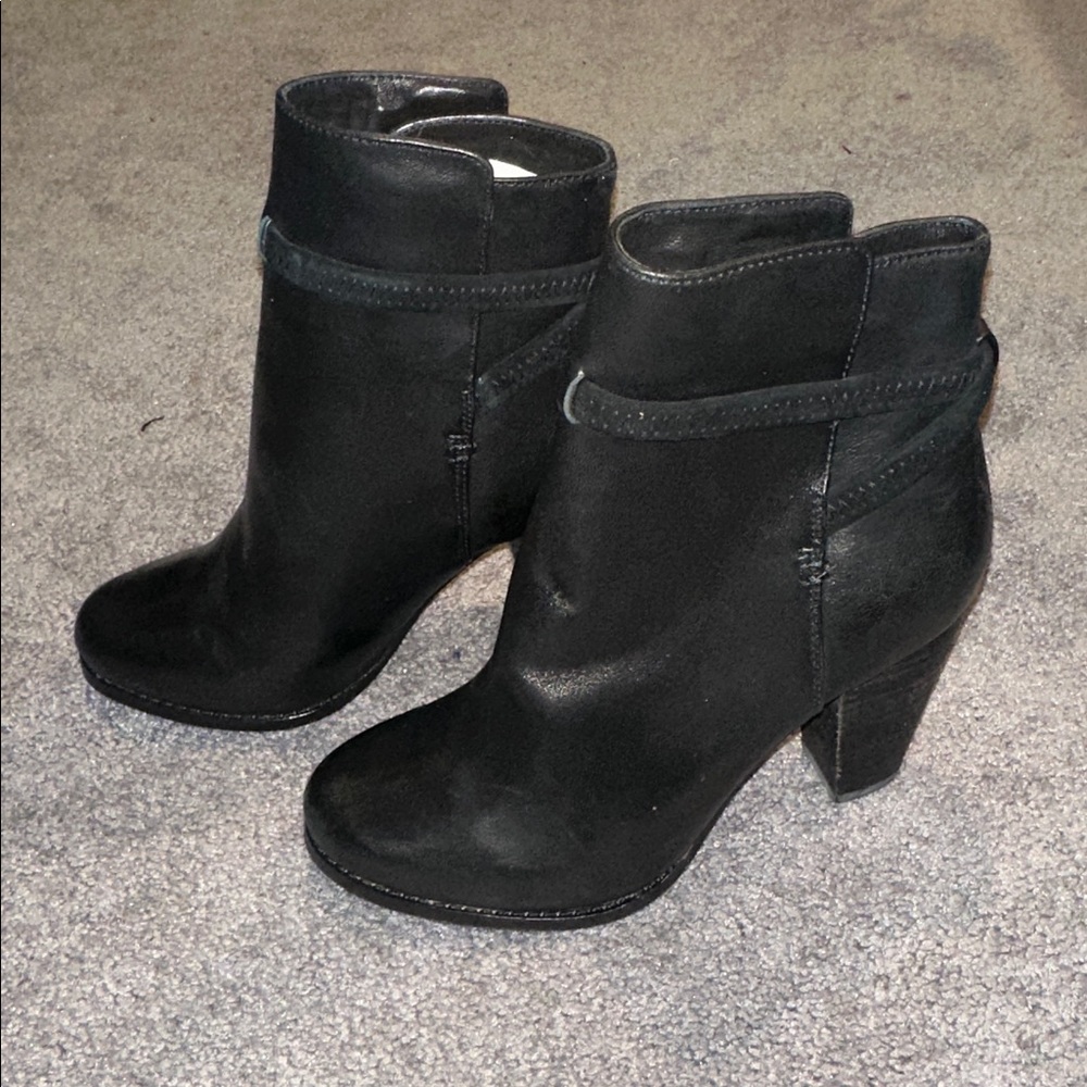 Joie Black Leather Sole Boots